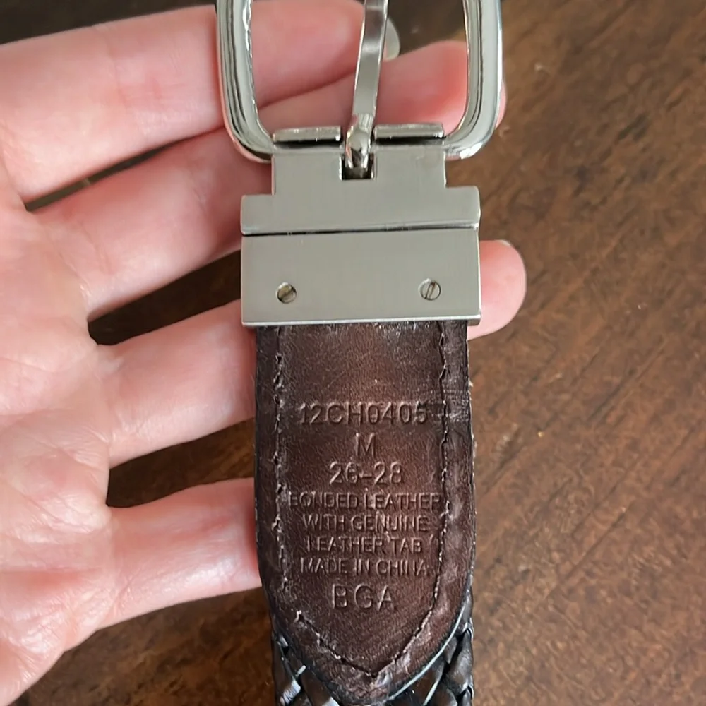 Boys genuine leather reversible Chaps belt